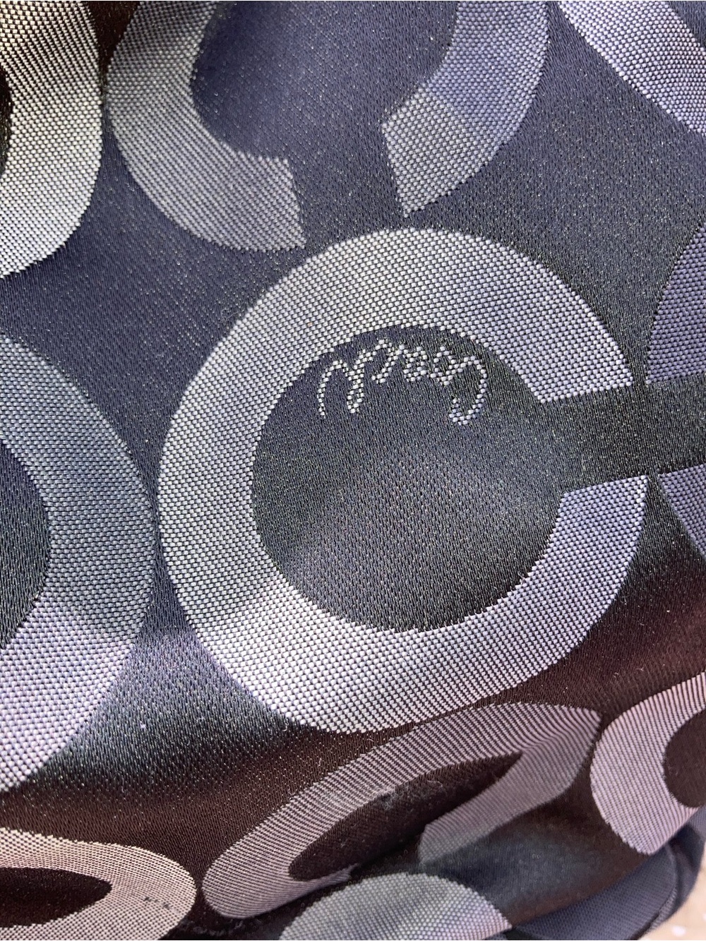 Coach Black & Charcoal Signature Hobo Bag - Picture 3 of 12